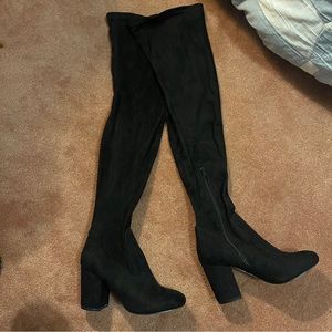 Suede Thigh High Boots